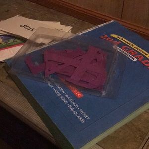 Second grade scholastic book and word cards